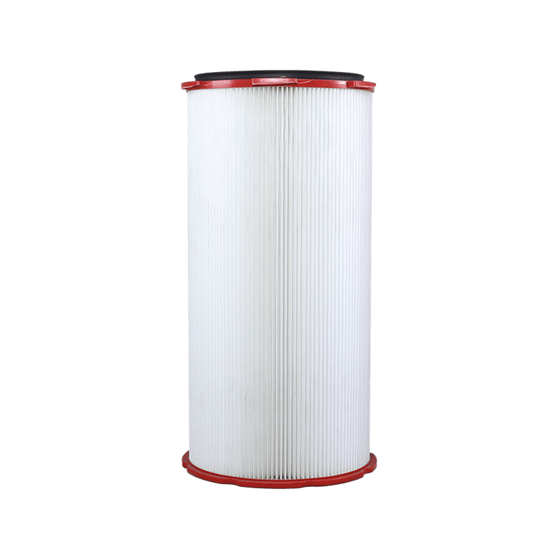 Filtro cilíndrico de PTFE com tampa de extremidade de PVC